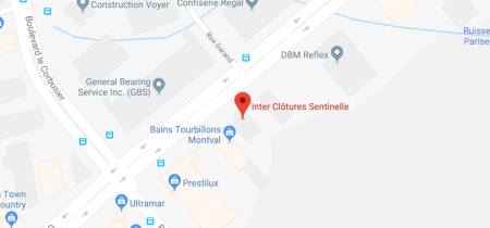 Google Map : Inter Clôtures Sentinelle